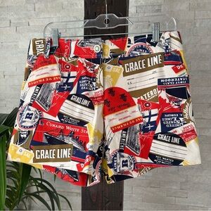 J. Crew Cotton Chino City Fit “Grace Line” Preppy Travel Label Shorts Size 8